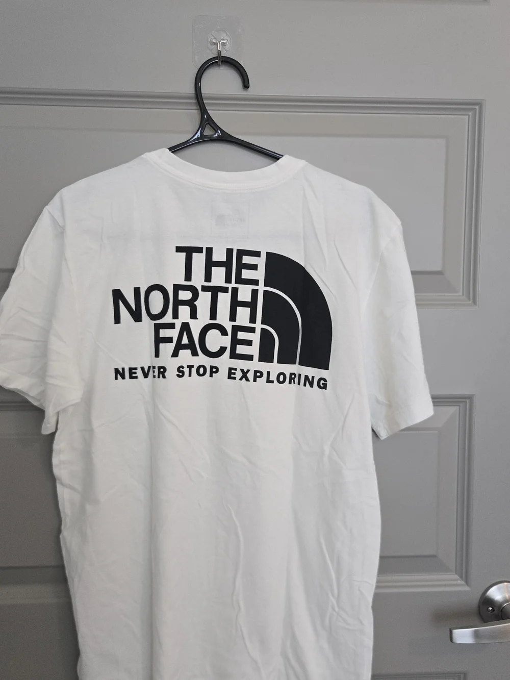 The North Face Men’s Short Sleeve Logo Tee - White with Black Logo